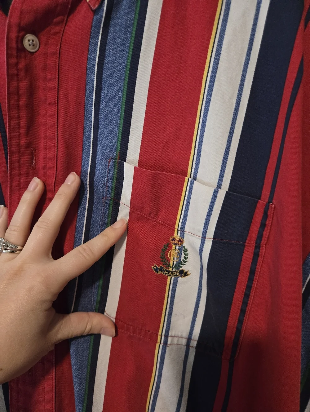 Ralph Lauren Chaps Striped Button Down - Picture 2 of 3